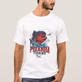 Piranha Fishing Lover – Fierce Angler Design T-Shirt