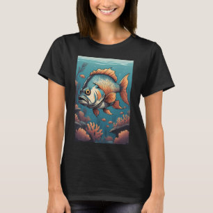 Piranha-Monsterfisch-Halter-Raubfisch T-Shirt