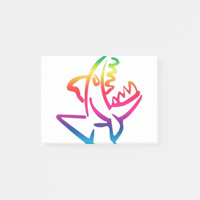 Piranha Post-it Klebezettel (Vorderseite)