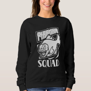Piranha Squad Retro Piranhas Fisch Sweatshirt