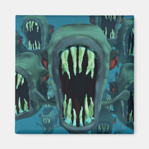 Piranhas Fish Custom Personalize Anniversale Magnet