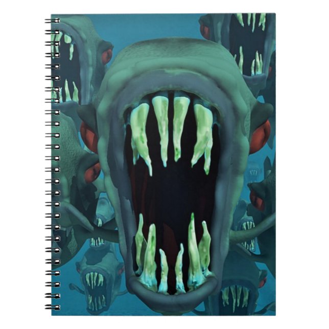Piranhas Fish Custom Personalize Anniversale Notizblock (Vorderseite)