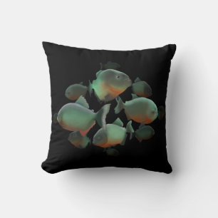Piranhas Illustration Kissen