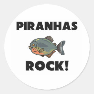 Piranhas Rock Runder Aufkleber