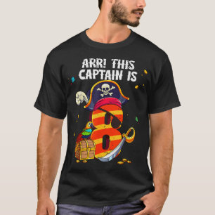 Pirat 8. Geburtstag T-Shirt
