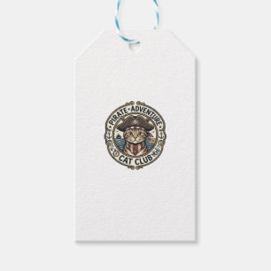 Pirat-Abenteuer-Katze POD-Vektor-Art - Pirat-Abent Geschenkanhänger