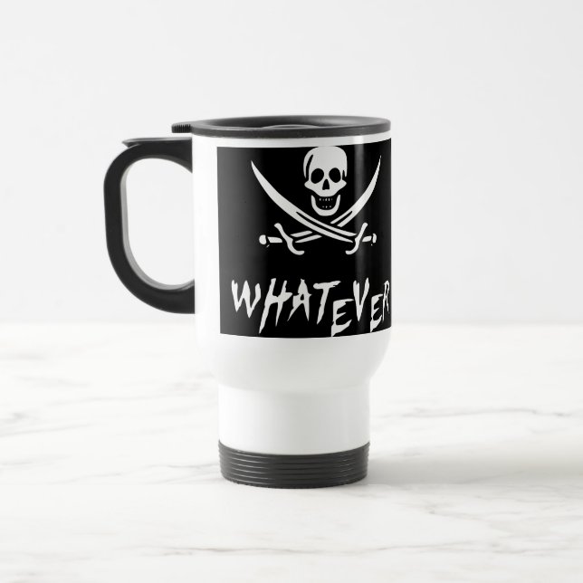 Pirat "apathischen Roger" {Whitebeard} Reisebecher (Links)