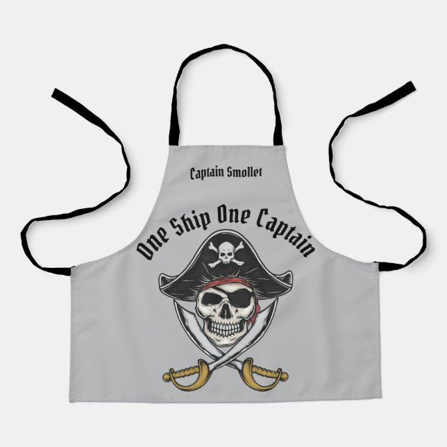 Pirat apron personalisieren schürze (Vorderseite)