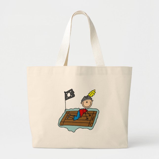 Pirat Auf Floß Tasche (Vorne)