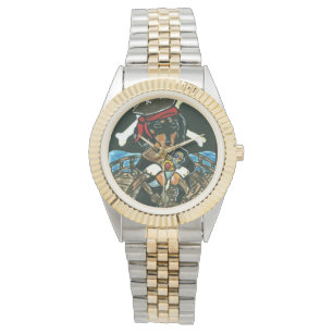 Pirat Aufkleber Armbanduhr