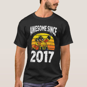 Pirat Awesome Since 2017 5Th Birthday 5 Years Old T-Shirt