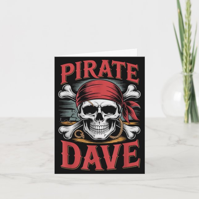 Pirat Dave  Karte (Vorderseite)