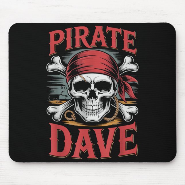 Pirat Dave  Mousepad (Vorne)