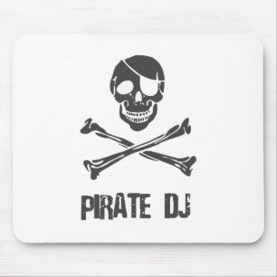 Pirat DJ - Disc-Jockey-Musik-Dieb Mousepad