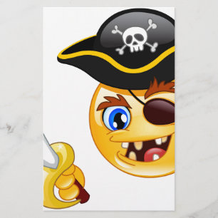 Pirat Emoji Briefpapier