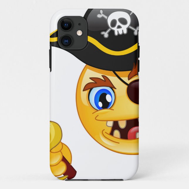 Pirat Emoji Case-Mate iPhone Hülle (Rückseite)