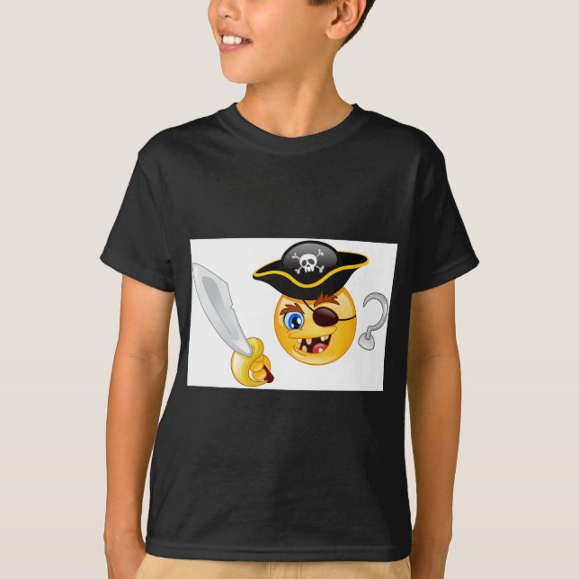 Pirat Emoji T-Shirt (Vorderseite)