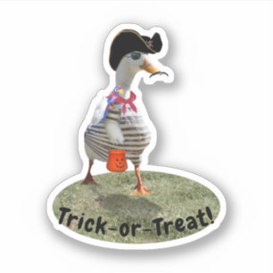 Pirat Ente Halloween Aufkleber