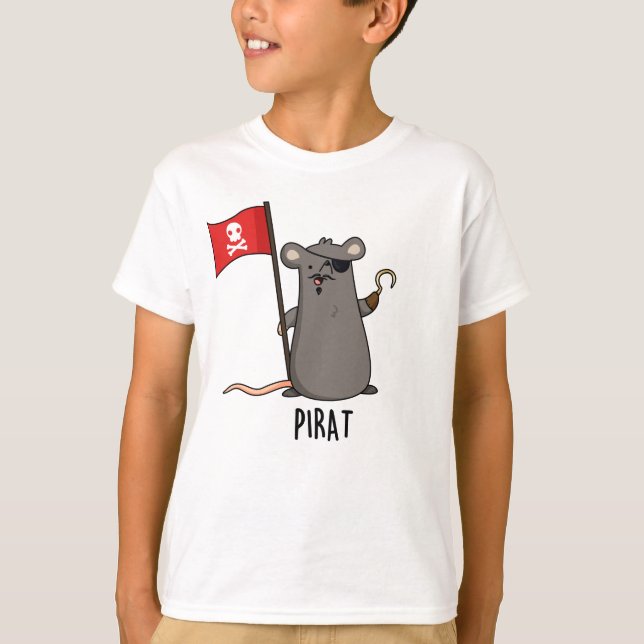 Pirat Funny Pirate Rat Pun T-Shirt (Vorderseite)