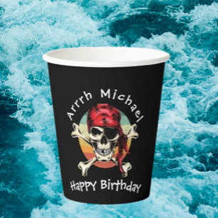 Pirat Geburtstag Papiertassen Pappbecher
