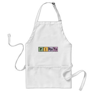 Pirat gemacht von den Elementen Schürze