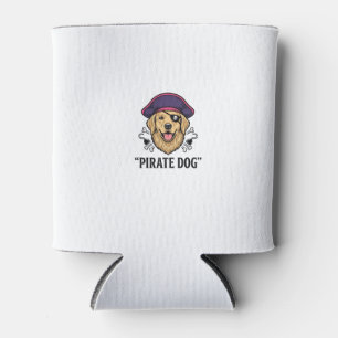 Pirat-Hund Vintage-Stickerei-Shirt-Design_1 Dosenkühler