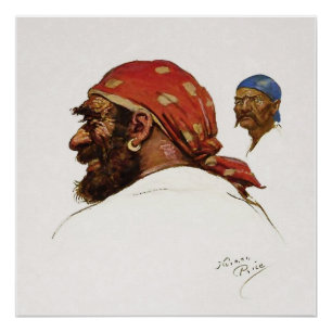 „Pirat“ Illustration von Norman Price Poster