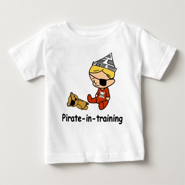 Pirat im Trainingsbaby-T - Shirt (Vorderseite)