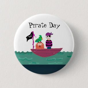 Pirat Jungen Button