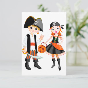 Pirat Jungen- und Mädchen-Einladungen Einladung