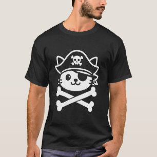 Pirat Katze - Freibeuter Abenteurer T-Shirt