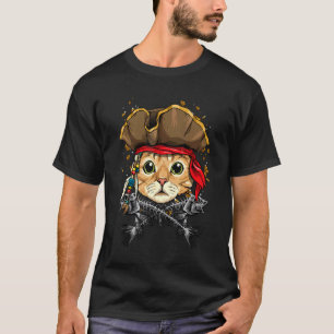 Pirat Katzen Jolly Roger Flag Nautilus Seeleute Ha T-Shirt