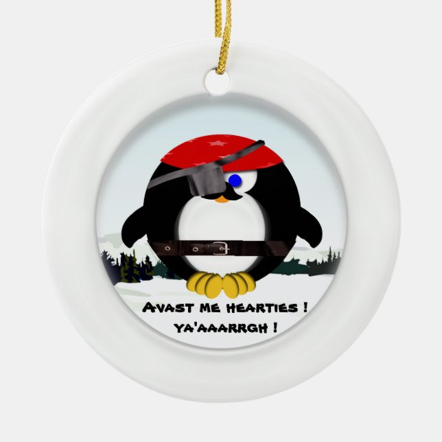 Pirat Keramik Ornament (Vorne)