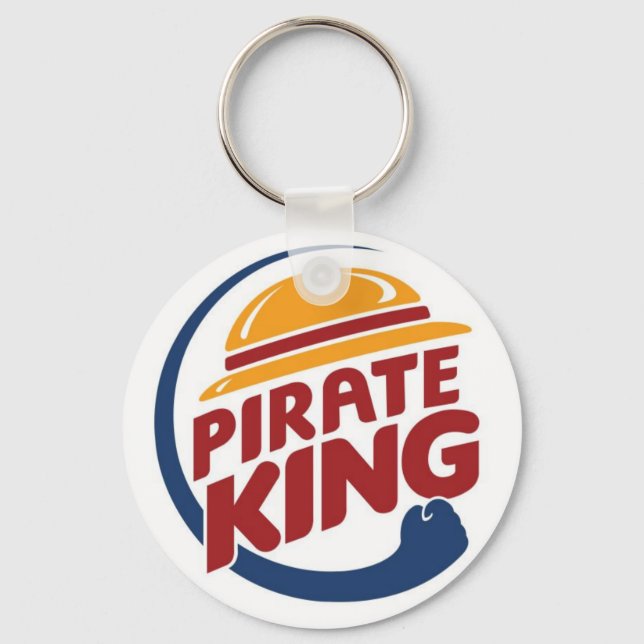 Pirat König Logo Schlüsselanhänger (Vorderseite)