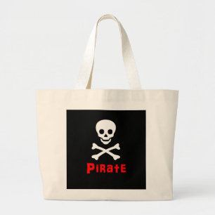 Pirat-Logo Jumbo Stoffbeutel