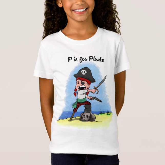 Pirat Lucy scherzt Shirt (Vorderseite)