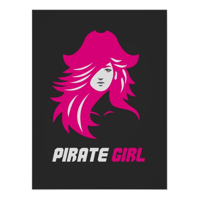 Pirat Mädchen Baddie Ästhetik Poster (Vorderseite)