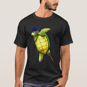 Pirat Meeresschildkröte Dab Wikinger Neuheit Hallo T-Shirt