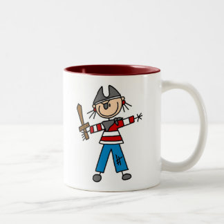 Pirat mit der Klinge-Tasse Zweifarbige Tasse
