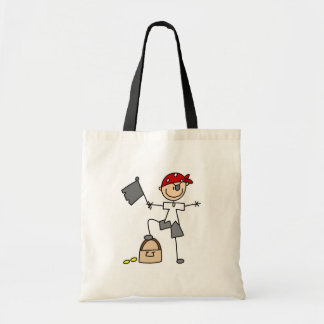 Pirat mit Schatz-Tasche Tragetasche