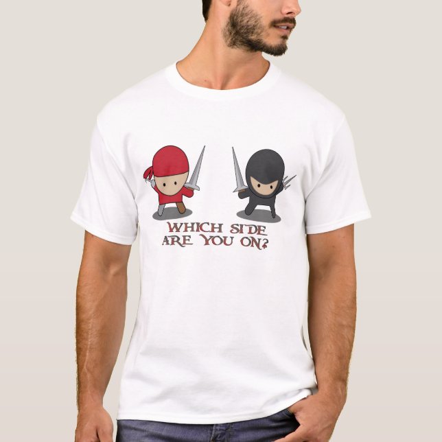 Pirat oder Ninja? T-Shirt (Vorderseite)