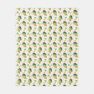 Pirat Papageien Fleecedecke
