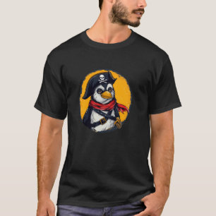 Pirat Pinguin Süßer Pinguin mit Piratenhut T-Shirt