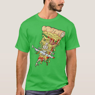 Pirat Pizza Scheibe Esskultur T-Shirt
