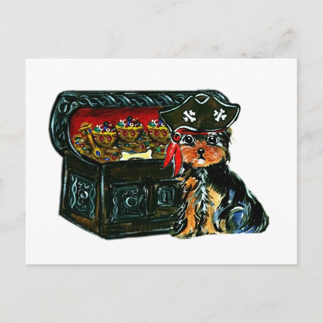 Pirat  Poo Postkarte (Vorderseite)