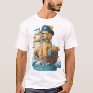 Pirat Pudel � Lustiger Sehund T-Shirt