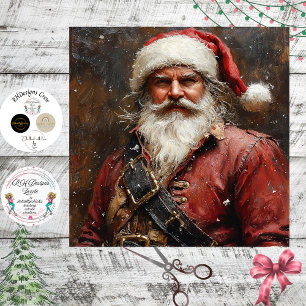 Pirat Santa Claus Seidenpapier