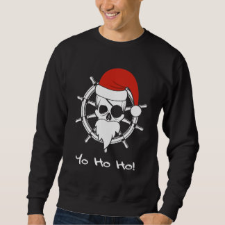 Pirat Santa Weihnachtsferien YoHoHo Schifffahrt Sweatshirt