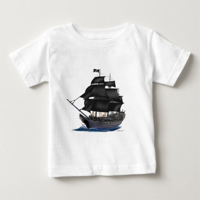 PIRAT SHIP.PNG BABY T-SHIRT (Vorderseite)