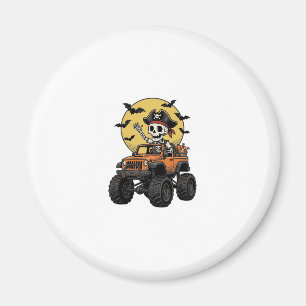 Pirat-Skelett-Monster-Truck-Halloween-Design_1 Magnet